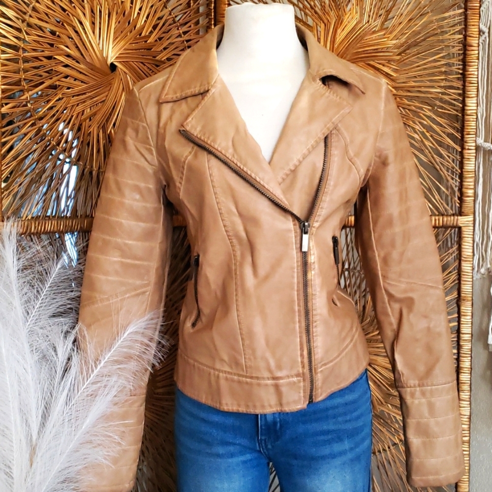 David Britton vegan leather jacket